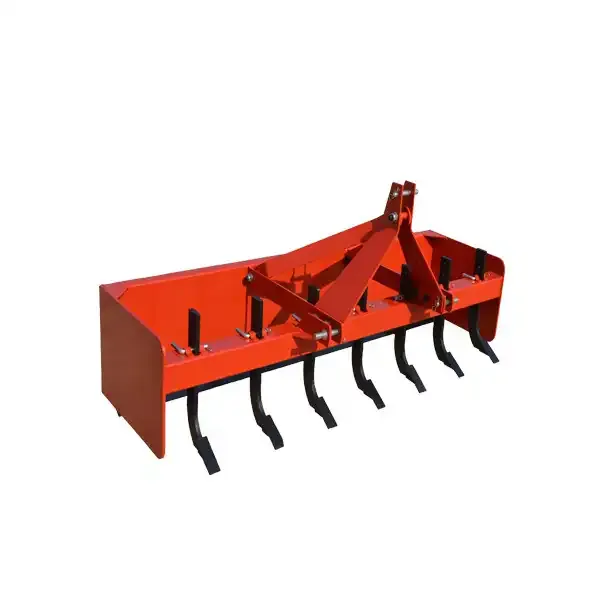 Land leveling 5 heavy duty large shank box blade grading scraper with ripper teeth