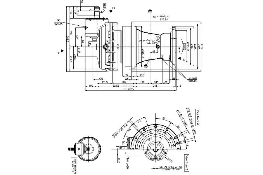 Vertical Feed Mixer Gearbox-Replacement of Comer PGA1602VM Gearbox
