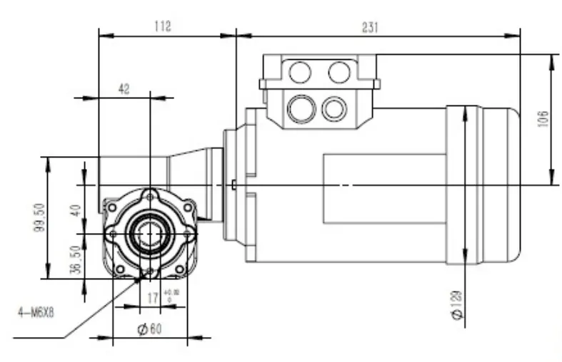 VRV040 Worm Gear Reducer for High Precision Equipment