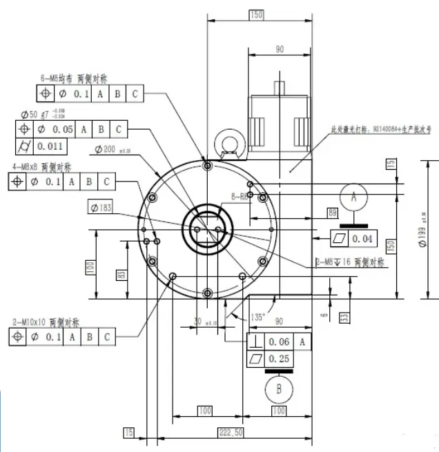 VRV103 Worm Gear Reducer for Lifting Equipment