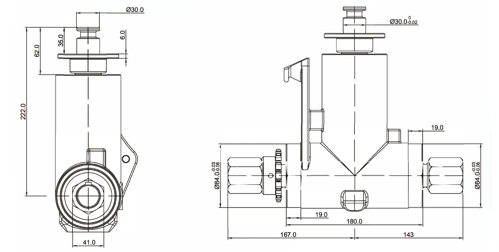 Double Disc Fertilizer Spreader Gearbox RDF-SF11 for Fertilizer Spreader