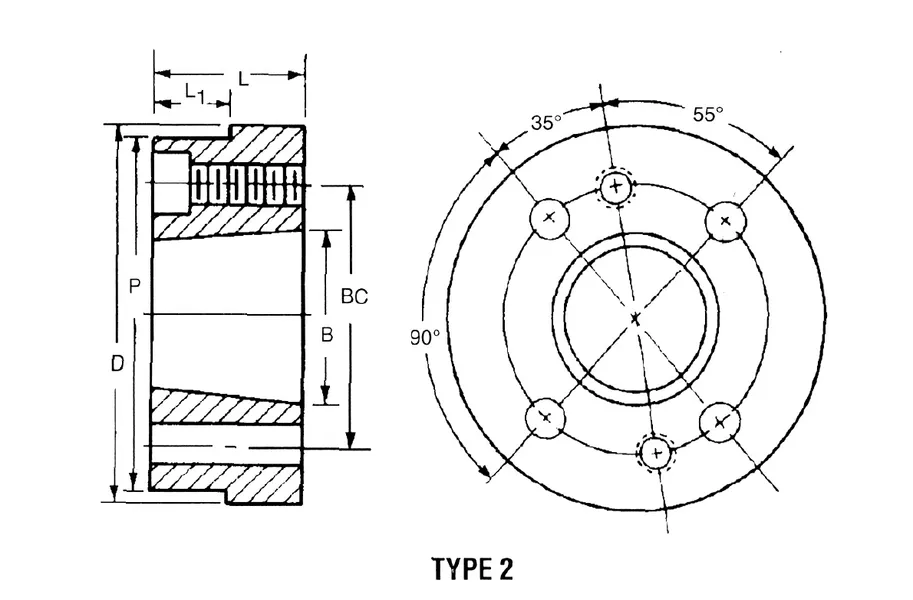 W-A QD Weld-On Hubs