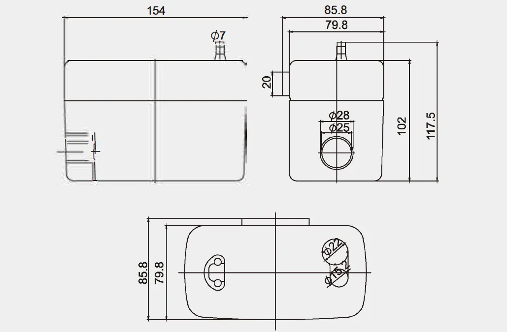 Wall-Mounted Condensate Pump PC-24A PC-40A PC-50A for HVAC Systems