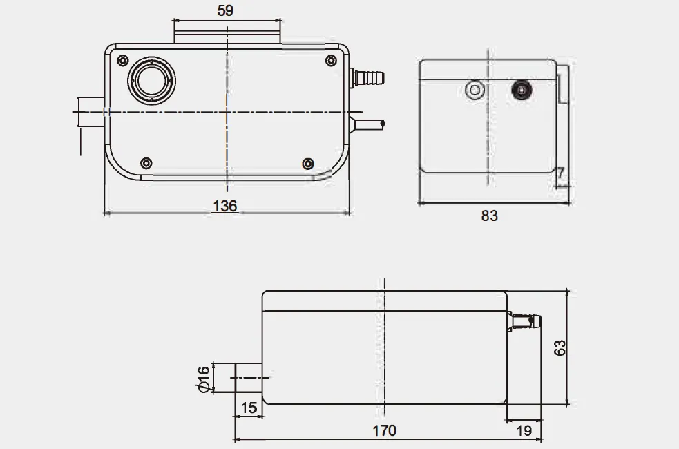 Wall-Mounted Condensate Pump PC-24A PC-40A PC-50A for HVAC Systems