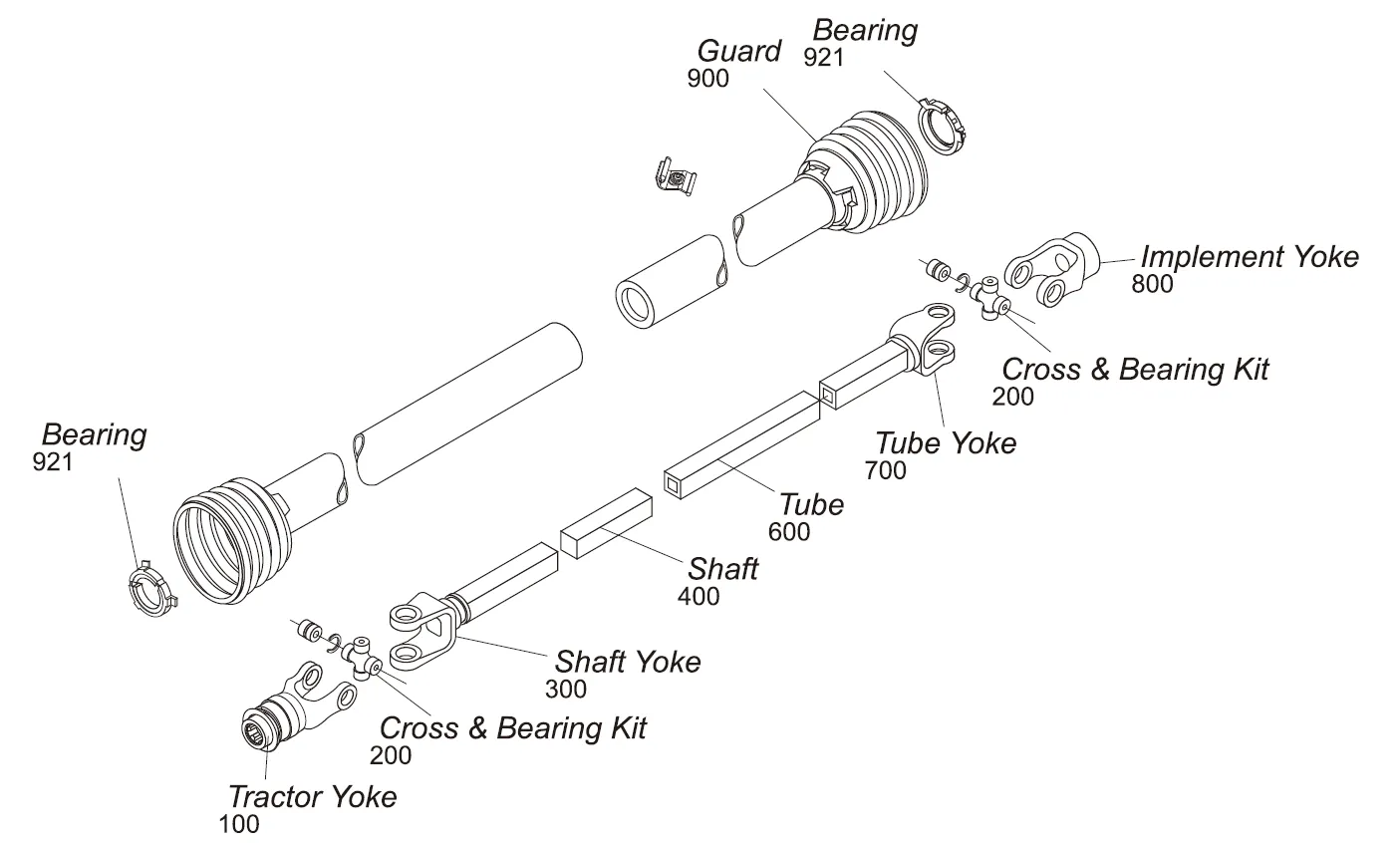 14 Series PTO Shaft-Replacement of Weasler PTO Shaft