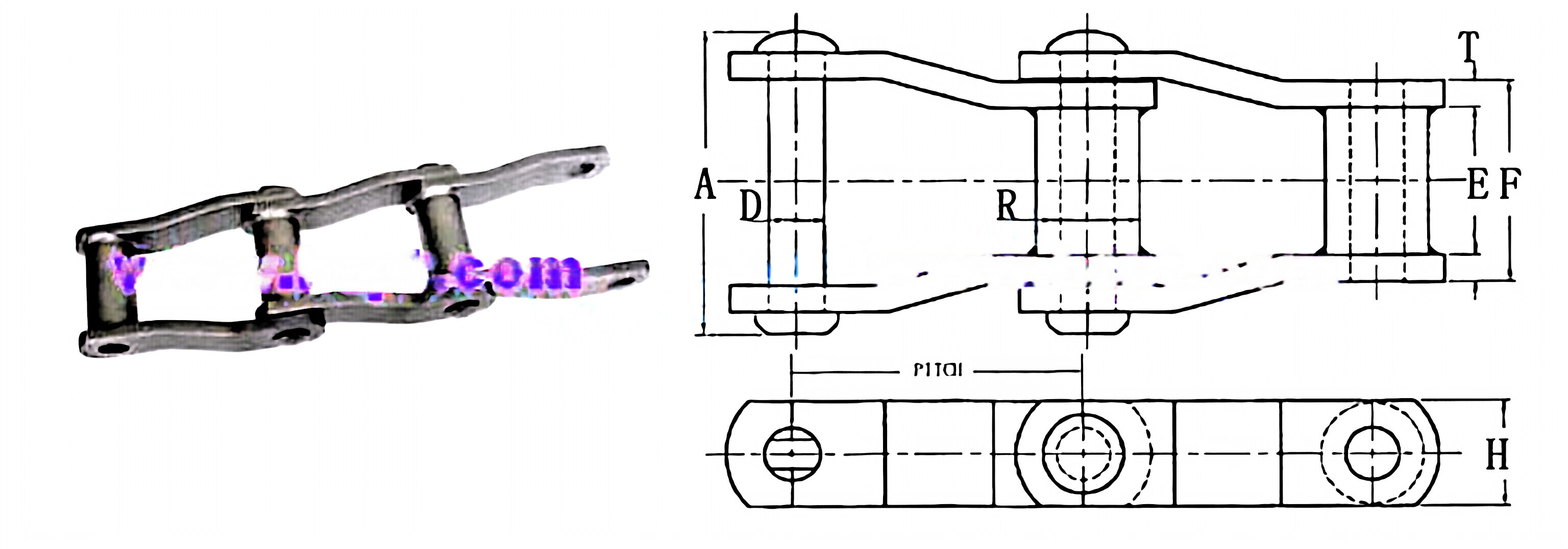 Narrow Series WR/WH/WHX/WRC/WHC Welded Steel Chains