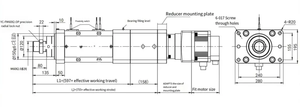 WG180 Series Electric Linear Actuator WG180 Series Electric Cylinder