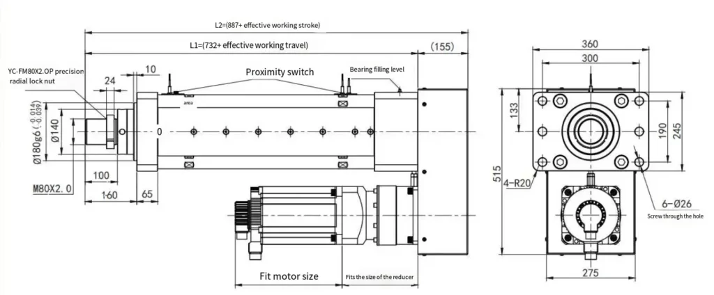 WG220 Series Electric Linear Actuator WG220 Series Electric Cylinder
