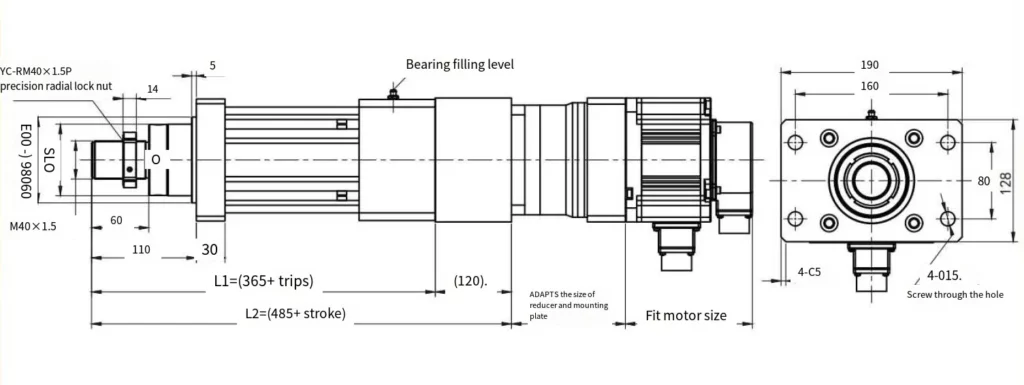 WG110 Series Electric Linear Actuator WG110 Series Electric Cylinder
