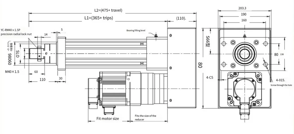 WG110 Series Electric Linear Actuator WG110 Series Electric Cylinder