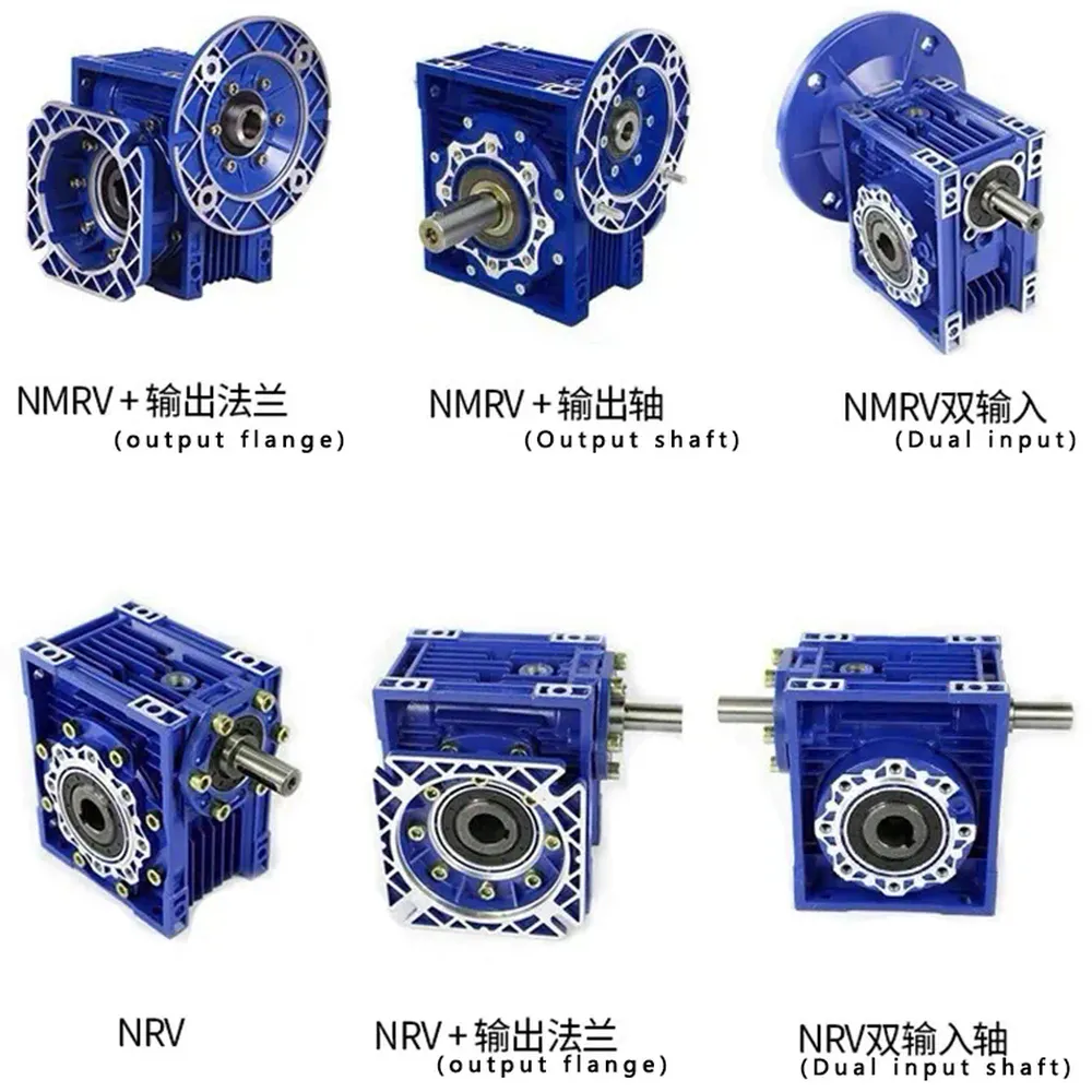 RDF-NRV-VS Dual Solid Shaft Input Worm Gearbox with Flange Output