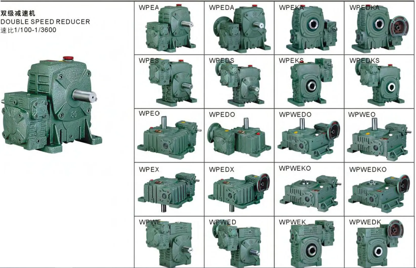 WPWDKV Series Universal Speed Worm Gearboxes