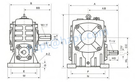 WPA Series Worm Gearboxes