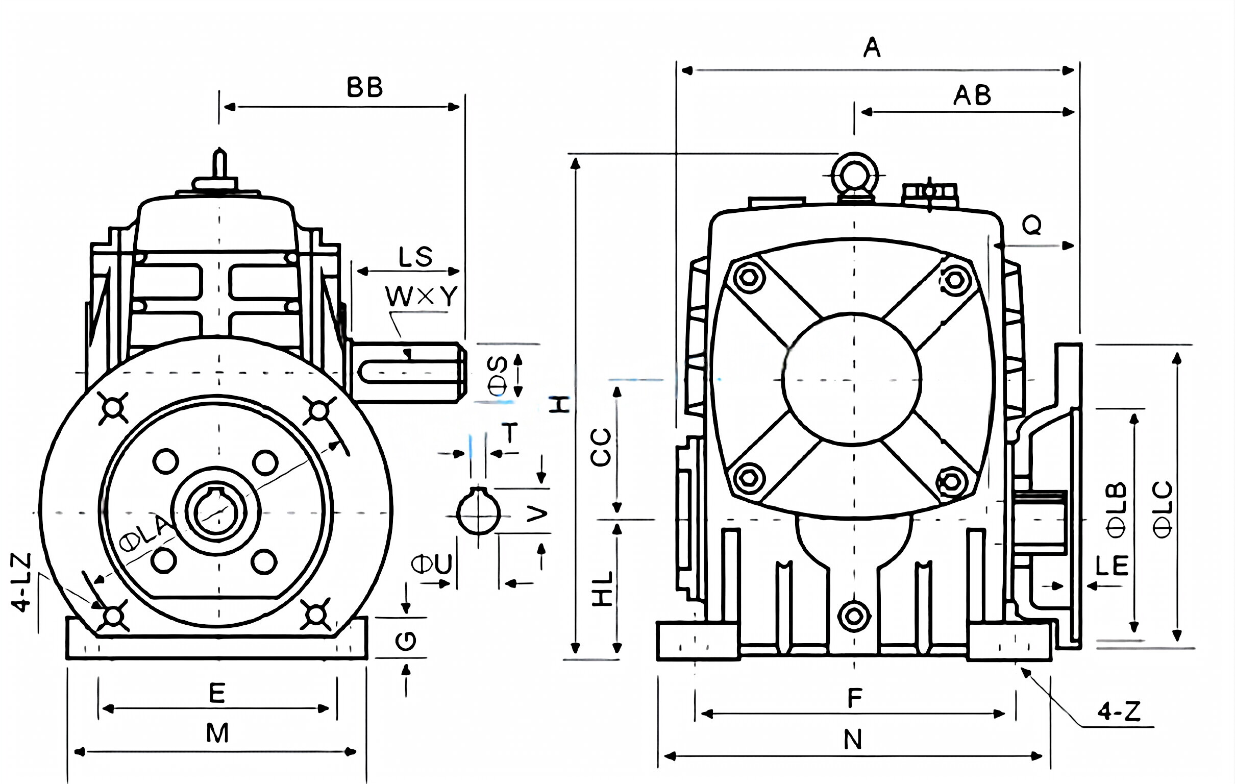 WPDA Series Worm Gearboxes