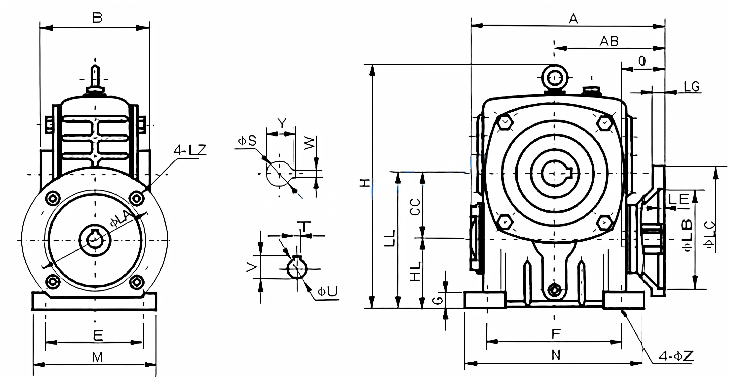 WPDKA Series Worm Gearboxes