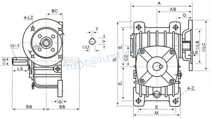 WPDX Series Worm Gearboxes