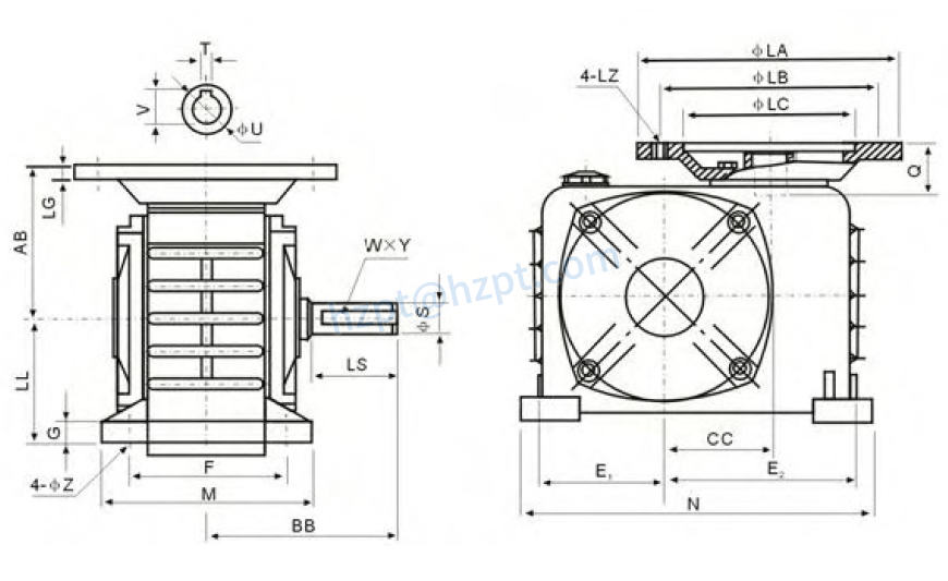 WPDZ Series Worm Gearboxes