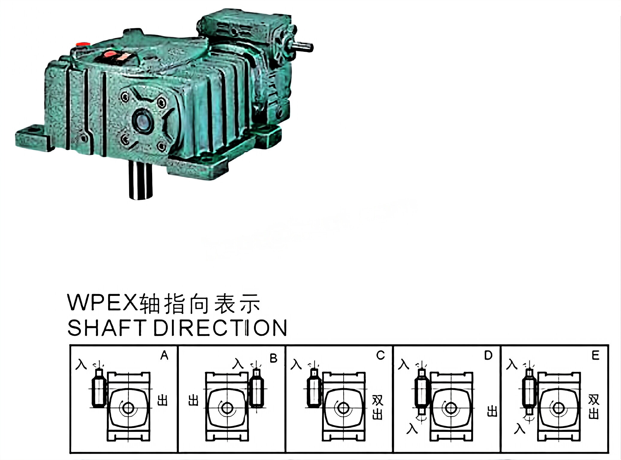 WPEX Series Double Stage Worm Gearboxes