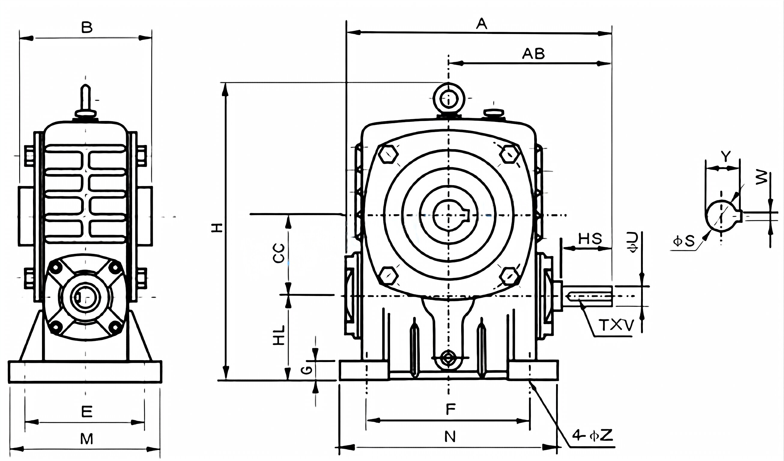 WPKA Series Worm Gearboxes