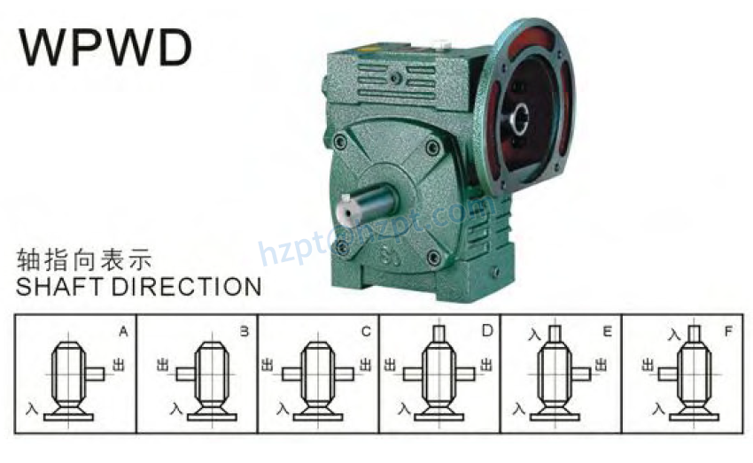 WPWD Series Universal Speed Worm Gearboxes