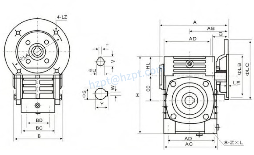 WPWDK Series Universal Speed Worm Gearboxes