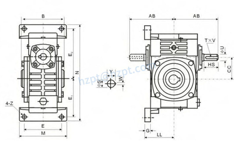 WPWKT Series Universal Speed Worm Gearboxes