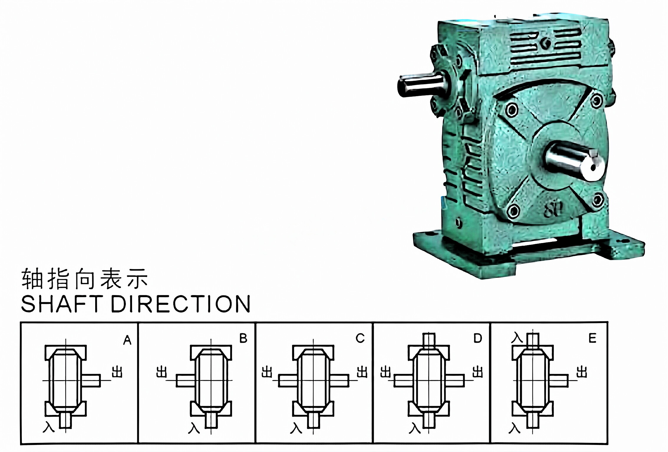 WPWS Series Universal Speed Worm Gearboxes