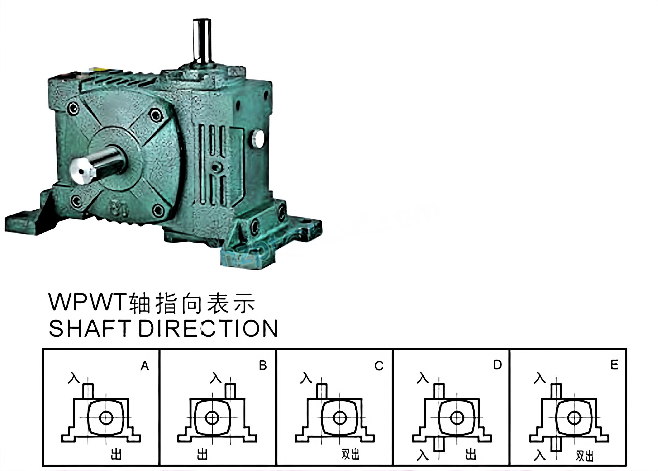 WPWT Series Universal Speed Worm Gearboxes