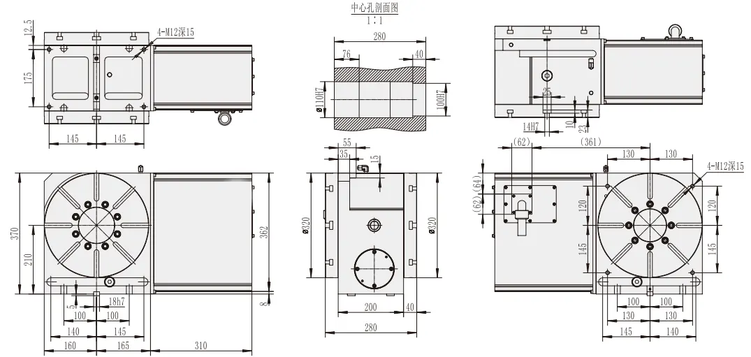 WT-320-2P CNC Rotary Table