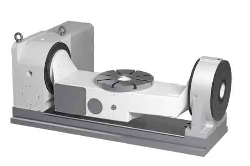 WT-SL320 High Rigidity 5th Axis Worm and Worm Gear Dual Arm Rotary Table for CNC Machine