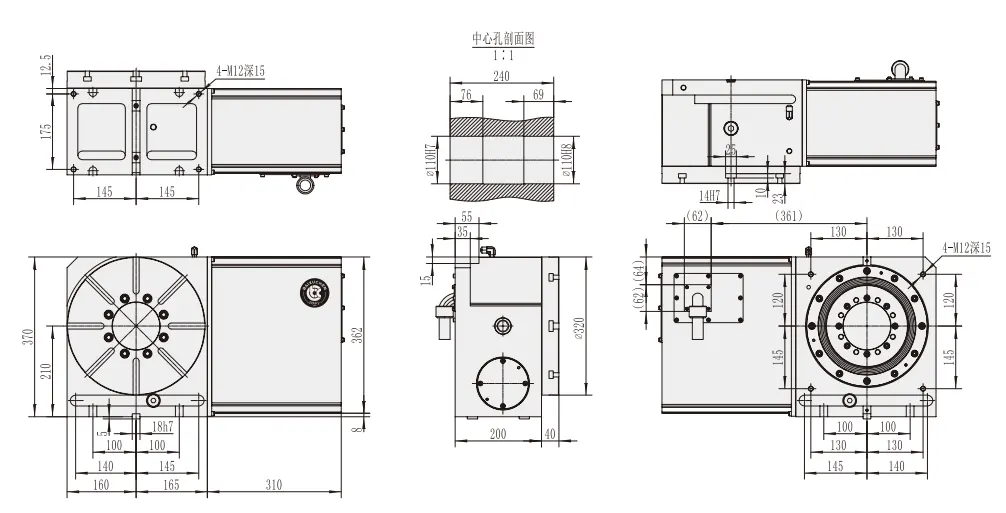 WT-320 CNC Rotary Table