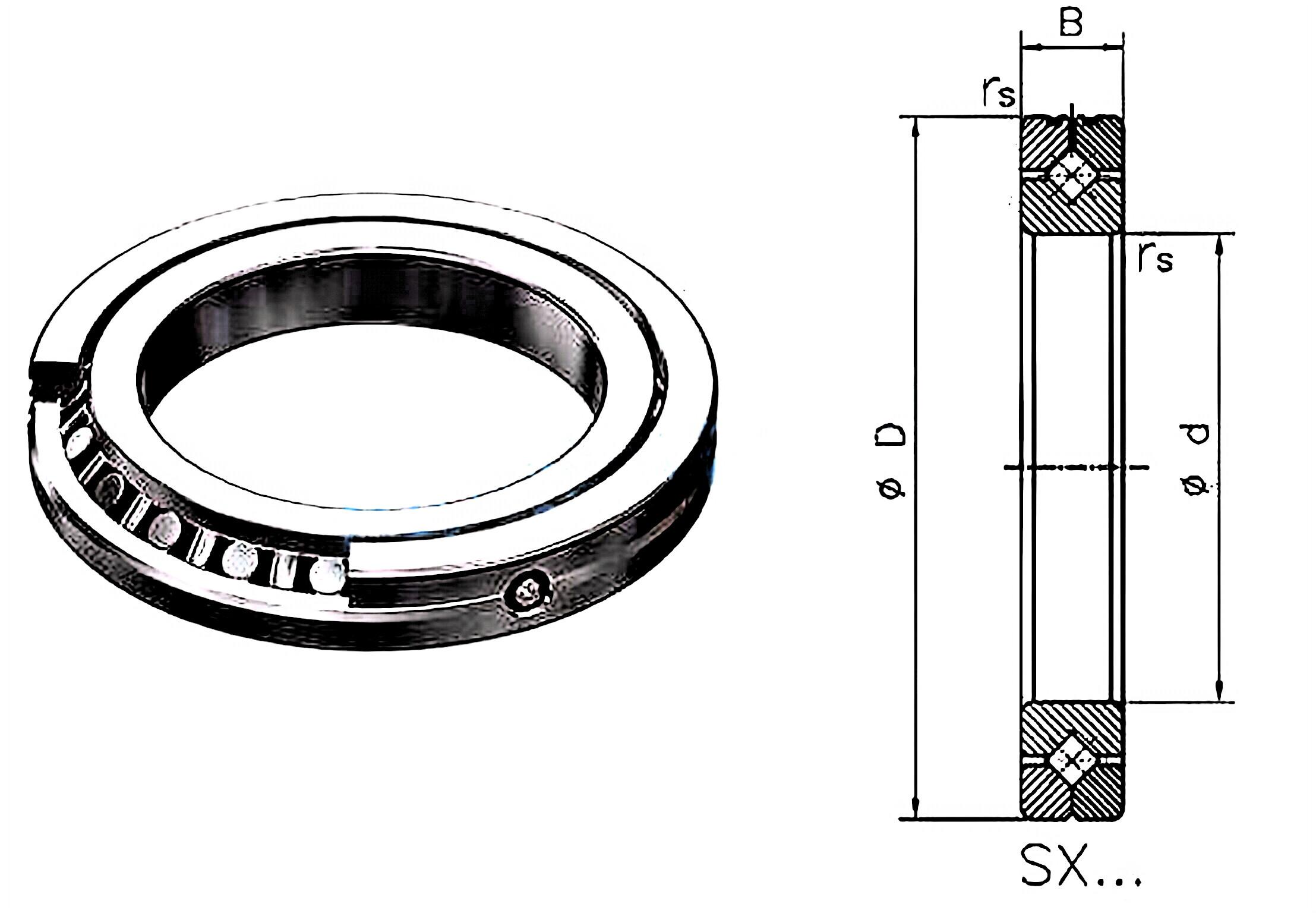 SX Series Crossed Roller Bearings