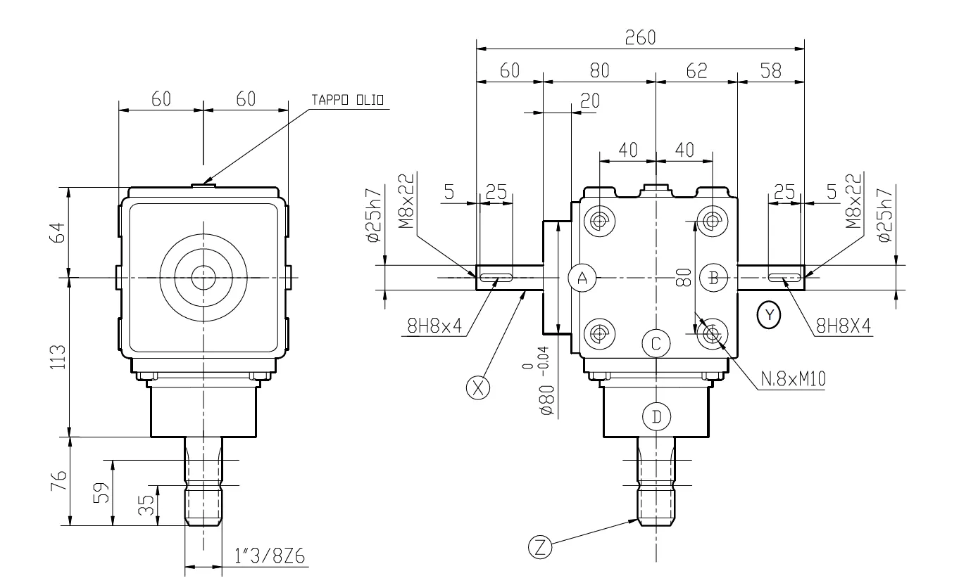 Flail Mower Gearboxes - Replacement of Comer Code L-5A 1:1.89